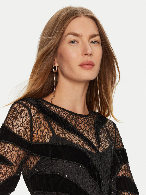 Marciano Guess Marciano Guess Φόρεμα κοκτέιλ 4BGK93 6279A Μαύρο Regular Fit