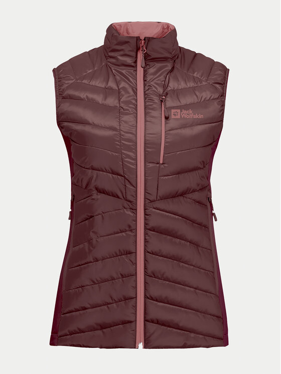 Jack Wolfskin Jack Wolfskin Vesta Routeburn Pro Ins Vest 1207202 Bordó Slim Fit