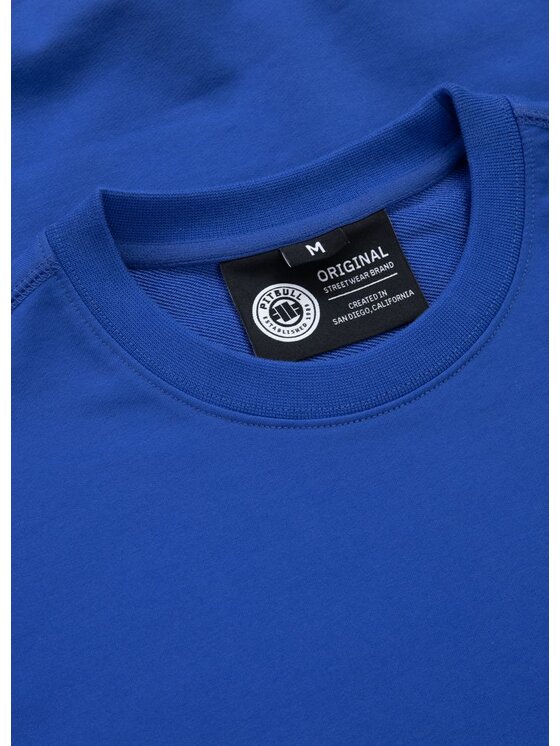 PITBULL PITBULL Bluza SMALL LOGO NUGGET Niebieski Regular Fit