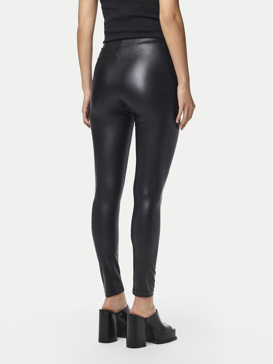 Pieces Pieces Клин Shiny 17118562 Черен Slim Fit