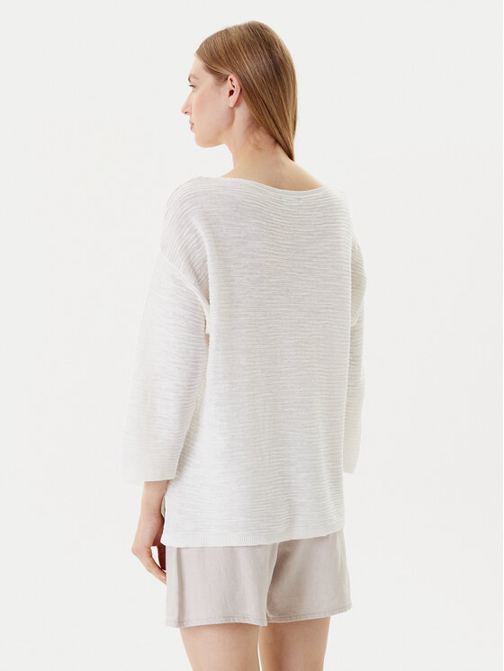 United Colors Of Benetton United Colors Of Benetton Pulover 115GD10CT Alb Boxy Fit