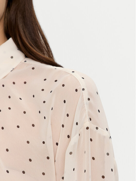 Brave Soul Brave Soul Camicia LSH-272DOTTICREA Écru Regular Fit
