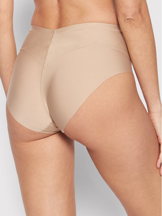 Selmark Selmark Klasiskās biksītes ar augstu jostas daļu Basicos 00243 Bēšs
