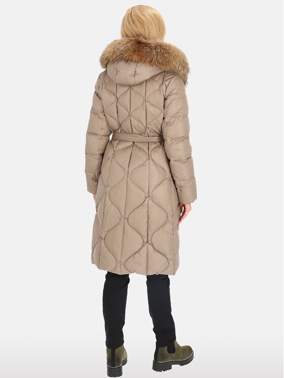 Perso Perso Dámská bunda BLH241012FXR Béžová Regular Fit