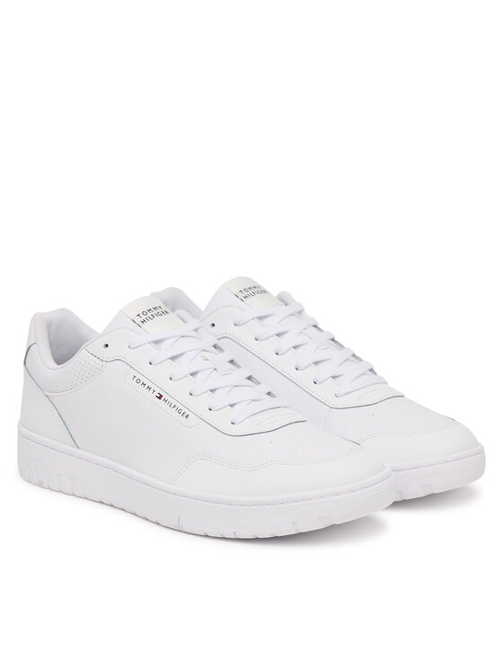Tommy Hilfiger Tommy Hilfiger Sneakers Th Basket Core Leather FM0FM05927 Bianco