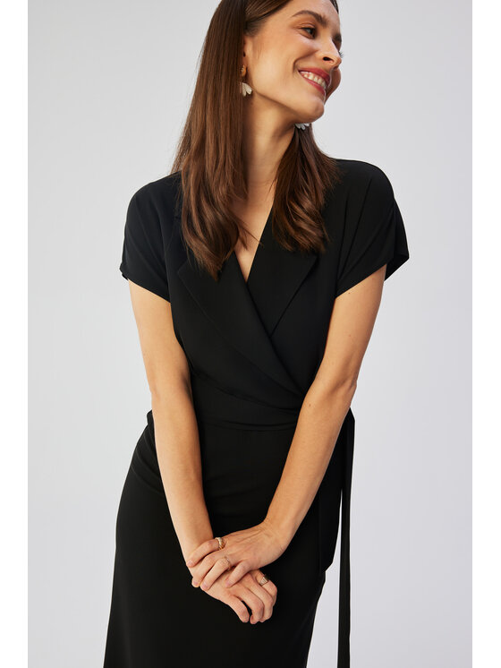 Stylove Stylove Večerní šaty S363 Černá Comfortable Fit