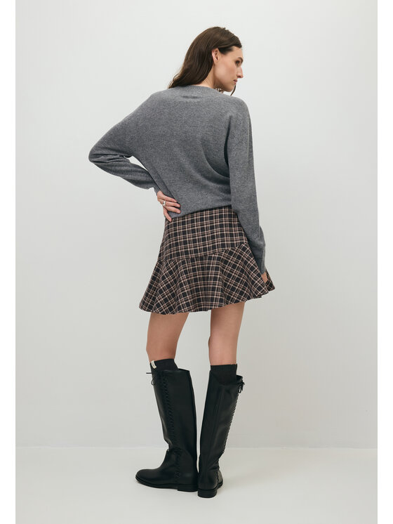 BIZUU BIZUU Spódnica mini KASSIE A-LINE MINI SKIRT Brązowy Standard Fit