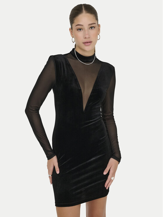 ONLY ONLY Kokteiļkleita Smooth 15360667 Melns Slim Fit