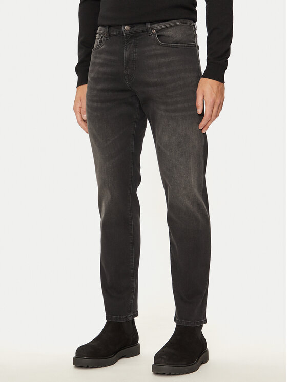 BOSS Boss Jeans hlače Maine 50528351 Črna Regular Fit