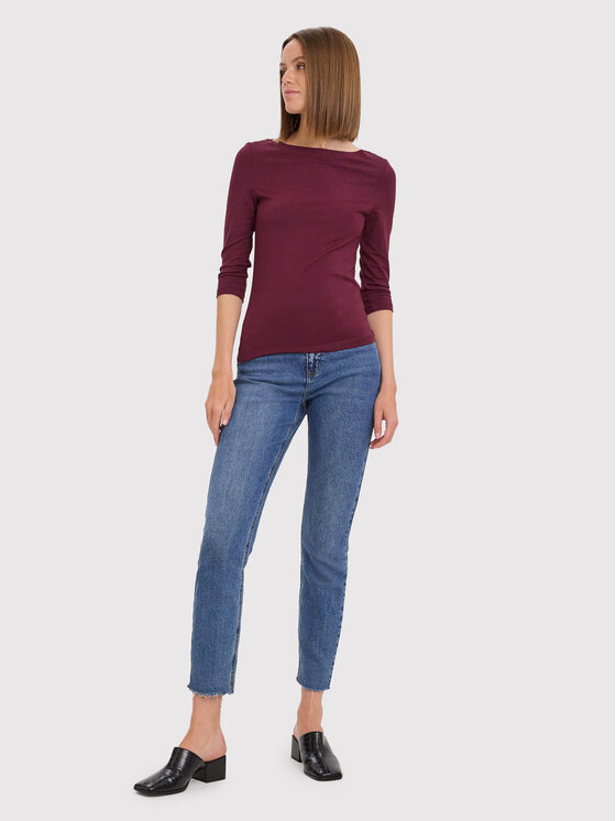 Vero Moda Vero Moda Majica Panda 10274133 Tamnocrvena Regular Fit