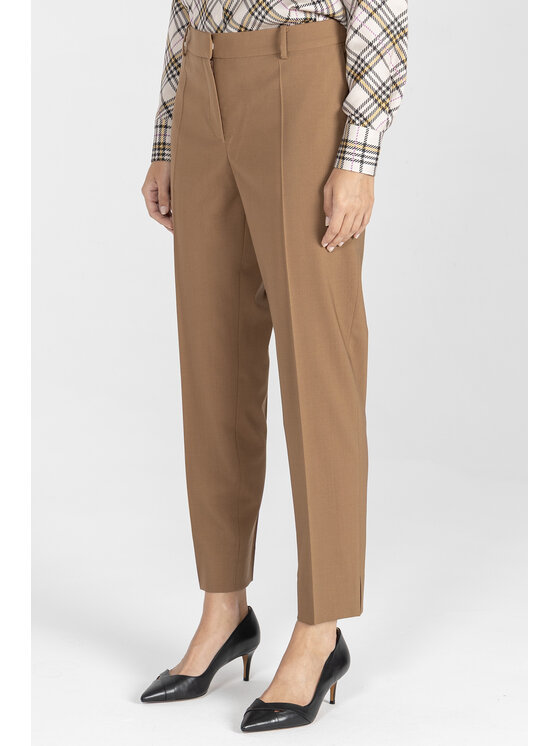 Deni Cler Milano Deni Cler Milano Spodnie materiałowe W-DC-5275-E5-D4-18-1 Brązowy Regular Fit
