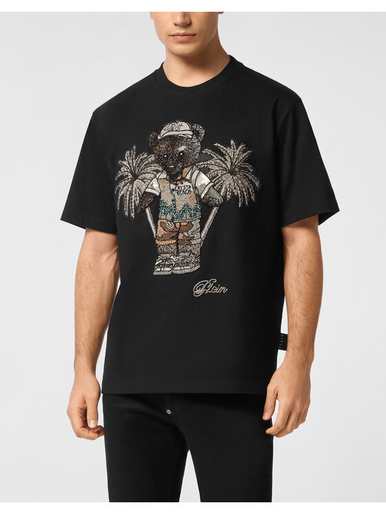 PHILIPP PLEIN PHILIPP PLEIN T-Shirt 27059 Czarny Regular Fit