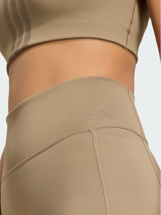 adidas adidas Legginsy 158687 Beżowy Fitted Fit