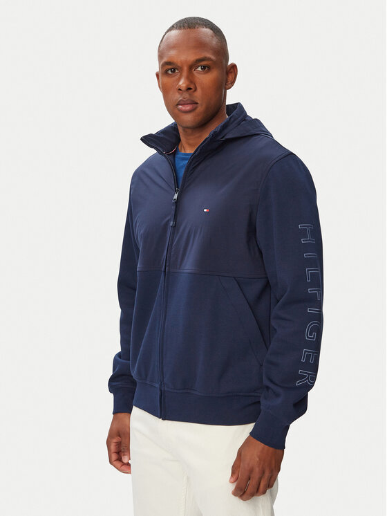 Tommy Hilfiger Tommy Hilfiger Преходно яке MW0MW43443 Тъмносин Regular Fit