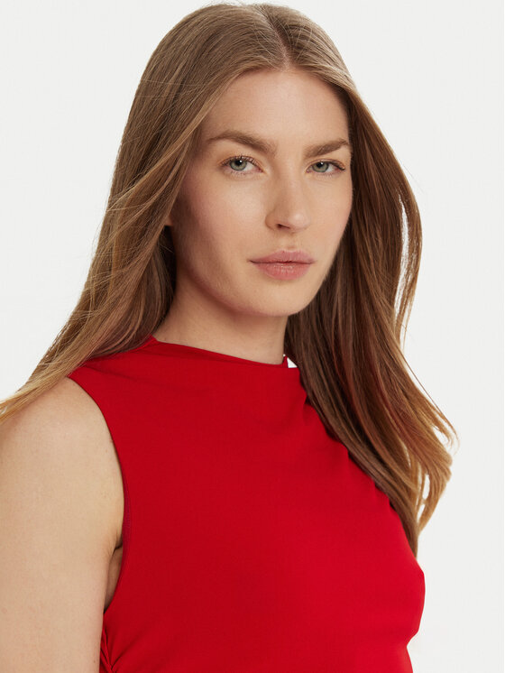 Marella Marella Každodenné šaty Nef 2513621061 Červená Slim Fit
