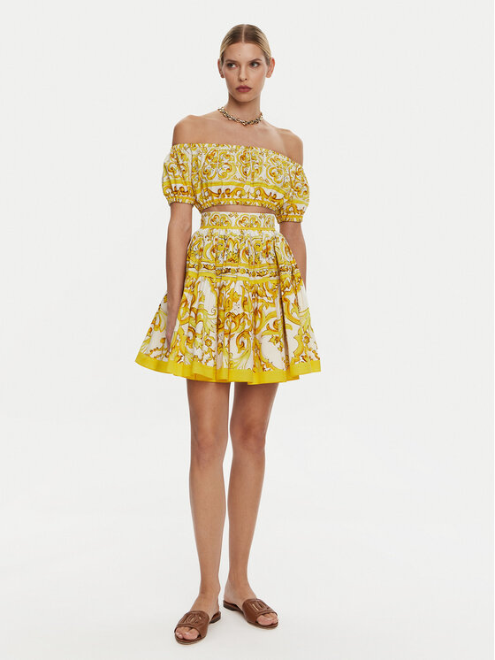 Dolce&Gabbana Dolce&Gabbana Blúz F755RT HH5BA Sárga Regular Fit