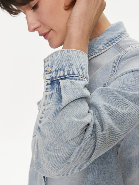 Vero Moda Vero Moda džínsová košeľa Annalise 10302480 Modrá Regular Fit