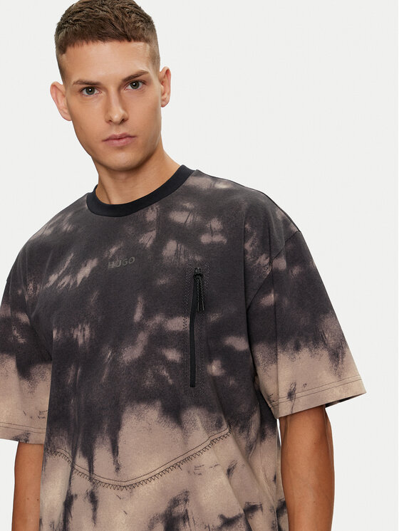HUGO Hugo T-Shirt Doforesto 50516681 Braun Oversize