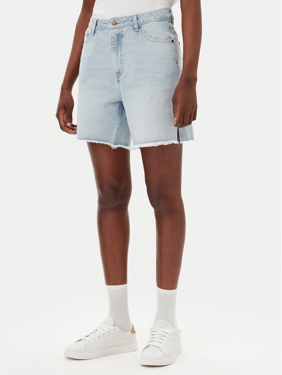 Karl Kani Pantaloncini di jeans Og Slit 6110098 Blu Relaxed Fit, taglia : XXS