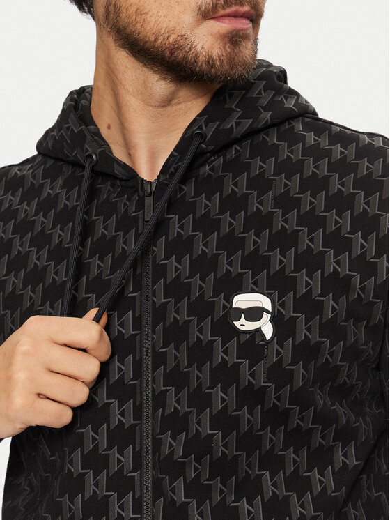 KARL LAGERFELD KARL LAGERFELD Pulóver 705095 551951 Fekete Regular Fit