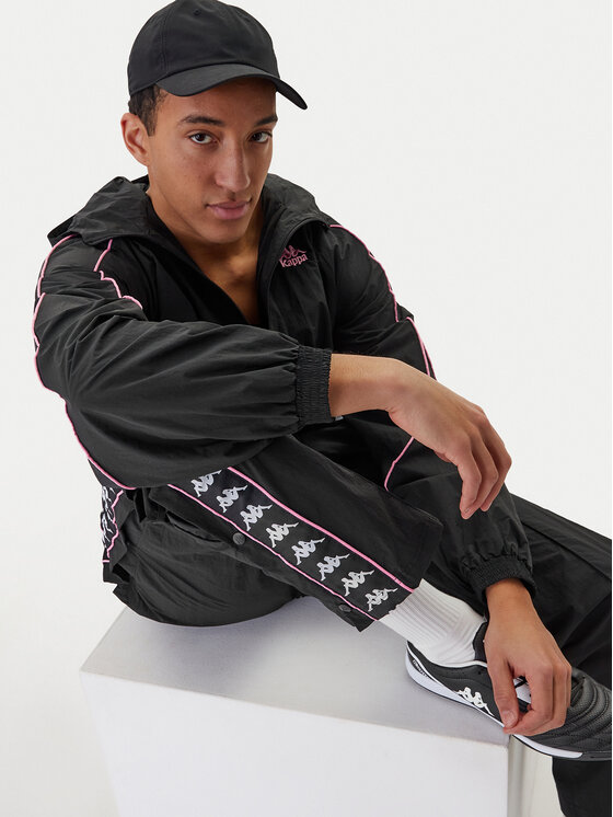 Kappa Kappa Jakna protiv vjetra Banda Silas 37222WW Crna Comfort Fit