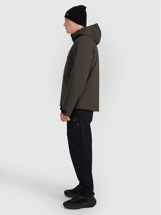 4F 4F Kurtka przejściowa URBAN COMMUTER Khaki Regular Fit