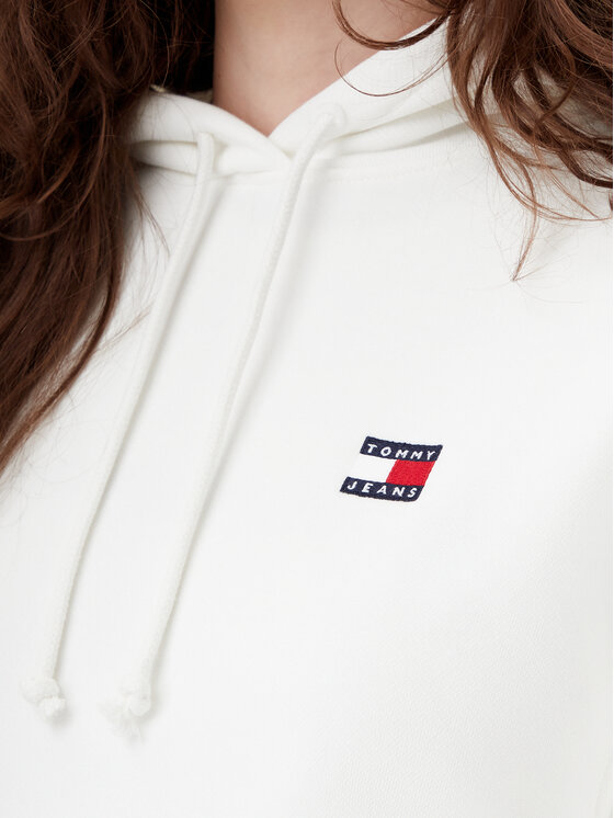 Tommy Jeans Tommy Jeans Majica dugih rukava Badge DW0DW19414 Écru Boxy Fit