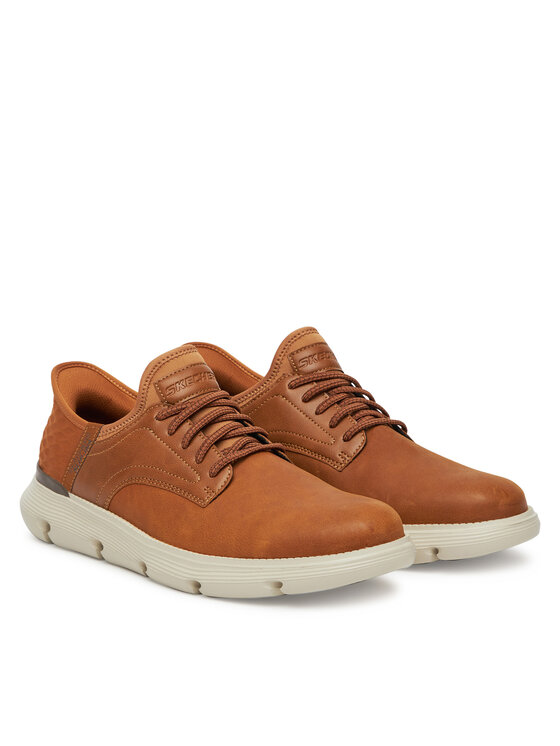 Skechers Skechers Sneakersy Garza-Gervin 205046/WTN Brązowy