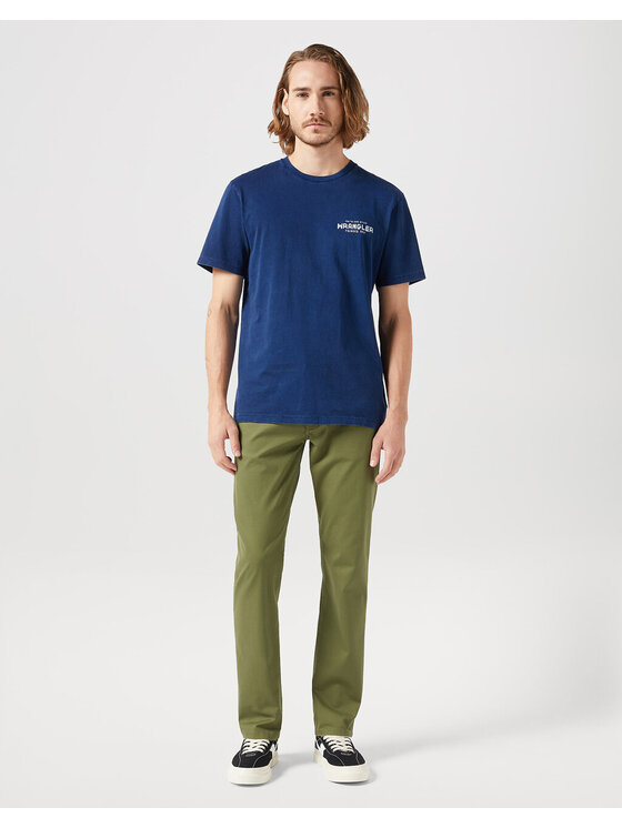 Wrangler Wrangler Spodnie materiałowe GREENSBORO Zielony Straight Fit