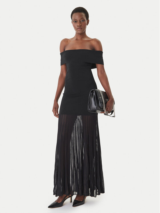 MICHAEL Michael Kors MICHAEL Michael Kors Трикотажна сукня MS683HGBFD Чорний Slim Fit