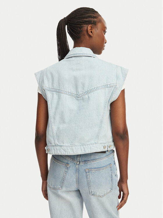 BOSS BOSS Елек C Vest 1.0 50561036 Светлосин Boxy Fit