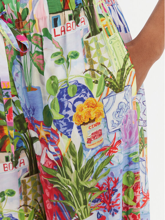 Seafolly Seafolly Pantaloni di tessuto La Boca 55599-PA Multicolore Wide Leg