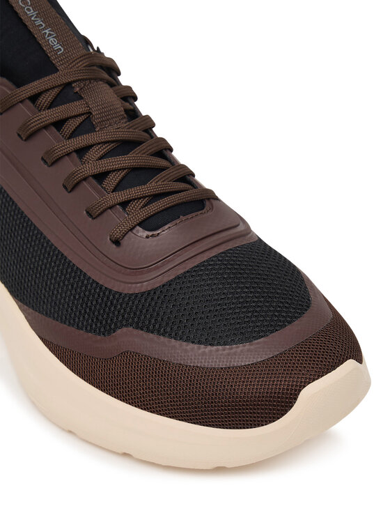 Calvin Klein Calvin Klein Sneakersy Light Eva Run Lace Sock Mm HM0HM02164 Brązowy
