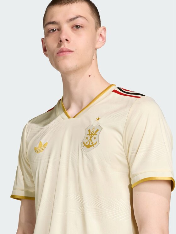 adidas adidas Koszulka techniczna Flamengo Biały Slim Fit