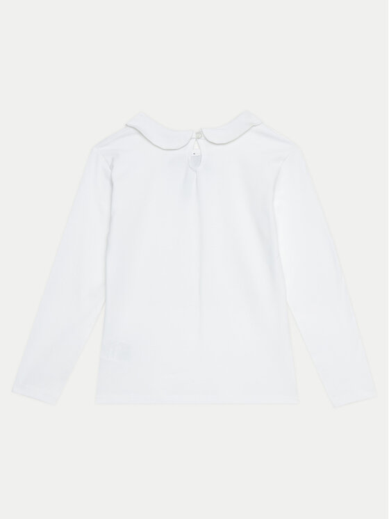 United Colors Of Benetton United Colors Of Benetton Majica 3P4ZC10LH Bijela Regular Fit