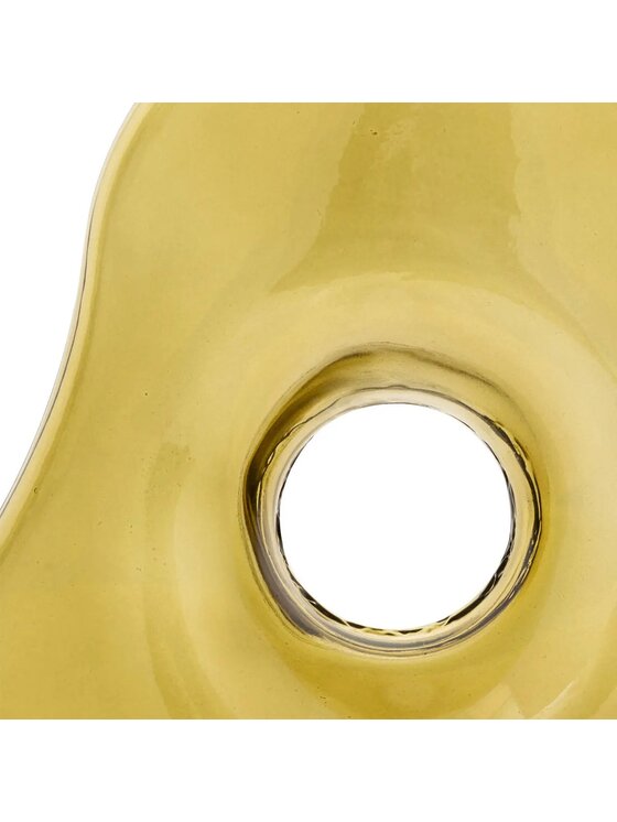 MIAhome MIAhome Wazon szklany zielono-żółty Kaki 25 cm Żółty