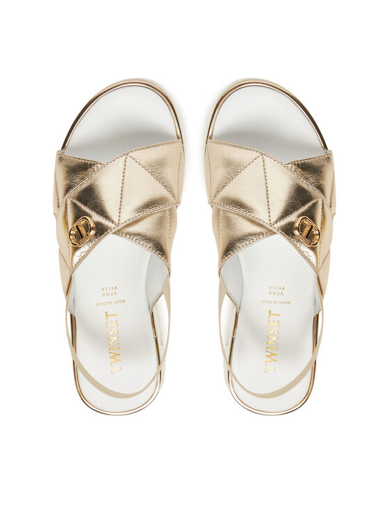 TWINSET TWINSET Sandalen 251GCJ044 S Goldfarben