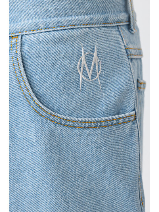 Mercur Mercur Szorty jeansowe Monument Niebieski Loose Fit