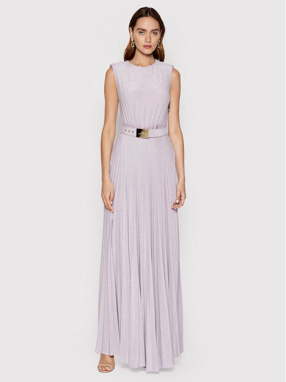 Elisabetta Franchi Robe de soir?�e AB-218-22E2-V540 Violet Regular Fit | Modivo.fr