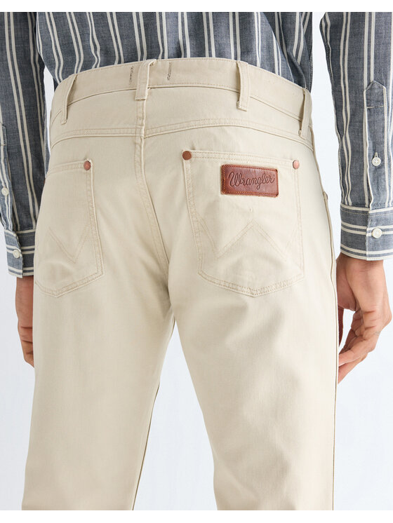 Wrangler Wrangler Jeansy GREENSBORO Beżowy Straight Leg