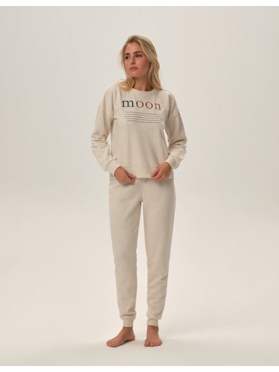 Henderson Henderson Piżama 41887 Beżowy Regular Fit