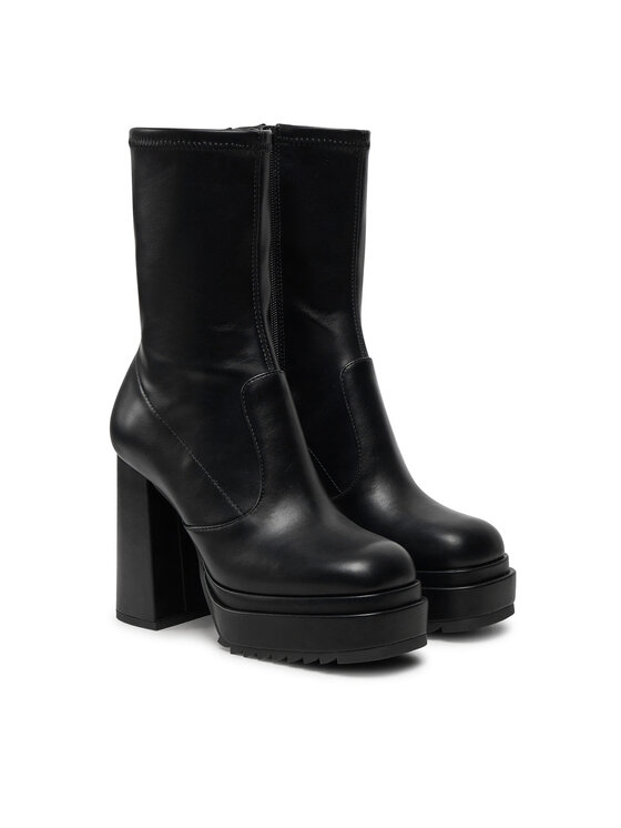Buffalo Buffalo Μποτάκια May W Sock 1220030 Μαύρο