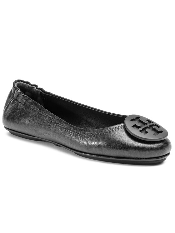 Tory Burch Tory Burch Baleríny Minnie Travel Ballet With Logo 49350 Černá