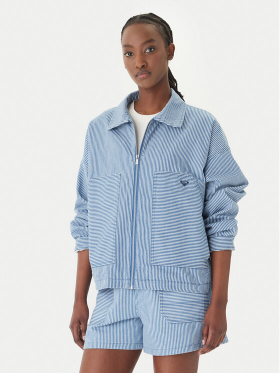 Roxy Roxy Дънково яке Beachfront Bliss ERJJK03702 Светлосиньо Regular Fit