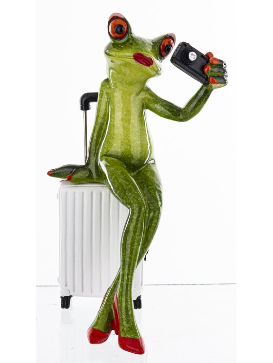 MIAhome MIAhome Figurka żabka FROGG turystka Zielony