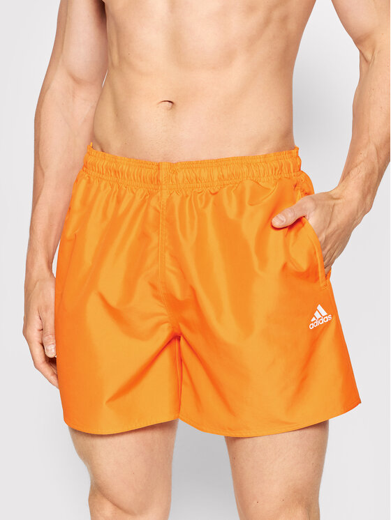 adidas adidas Szorty kąpielowe Solid Swim HA0375 Pomarańczowy Regular Fit