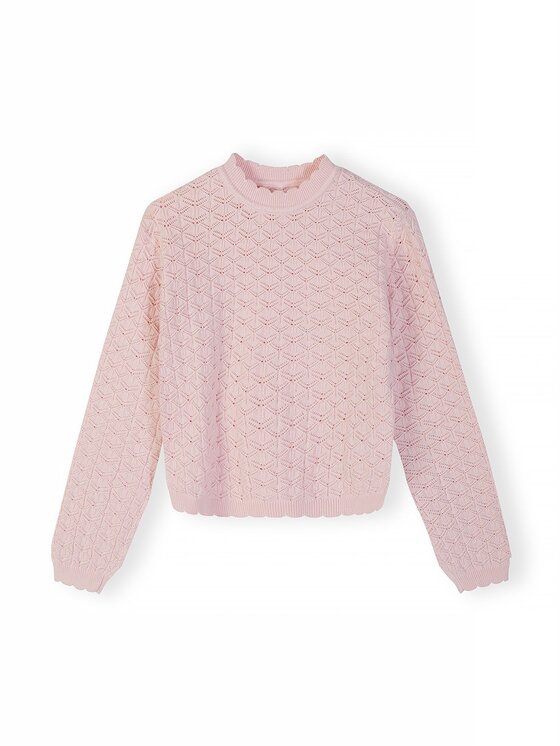 minoti minoti Sweter 30KNIT156 Różowy Regular Fit