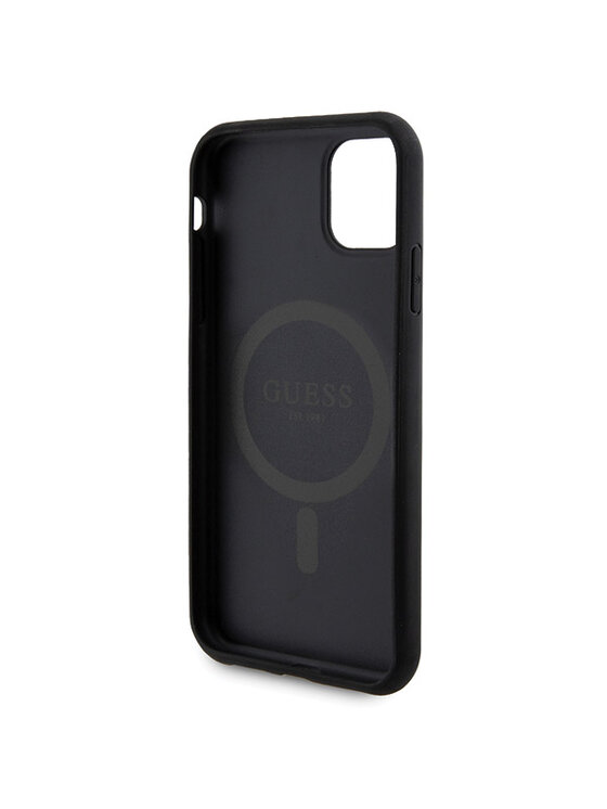 Guess Guess Zestaw prezentowy etui do iPhone 11 + powerbank 4G Metal Logo Czarny