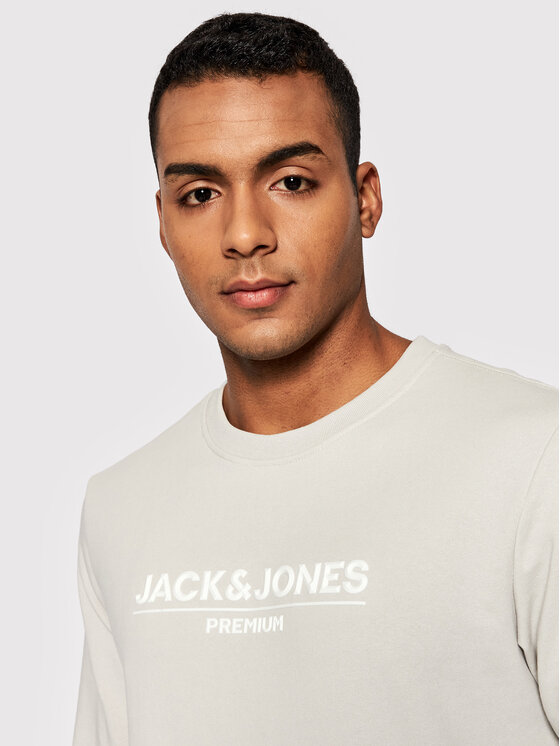 Jack&Jones PREMIUM Jack&Jones PREMIUM Bluza Branding 12205732 Szary Regular Fit