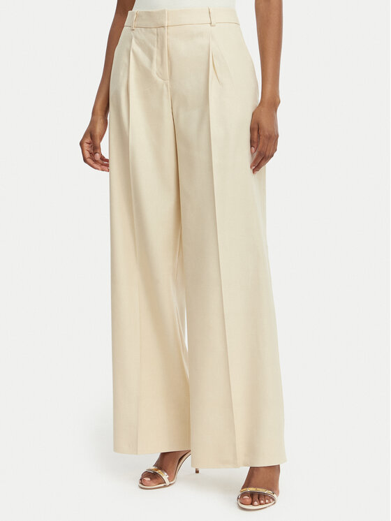 HUGO HUGO Штани з тканини Halati 50559839 Бежевий Regular Fit